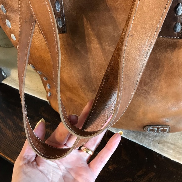 Bed Stu Leather Stevie Tote Shoulder Bag Tan Rustic Retail $255 - Picture 7 of 14